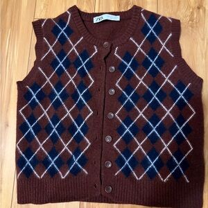 Zara Women’s Brown Vest